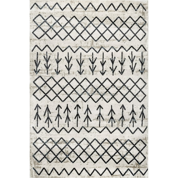 nuLOOM Malia Machine Washable Moroccan Area Rug, 8' x 10', Beige