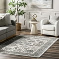 thumbnail image 1 of nuLOOM Malinda Traditional Bordered Area Rug, 5' 3" x 8', Malinda Beige, 1 of 8