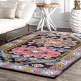 thumbnail image 1 of nuLOOM Marcia Floral Wool Area Rug, 5' x 8', Multi, 1 of 2
