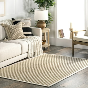 nuLOOM Margie Striped Grass Area Rug, 8' x 10', Margie Ivory