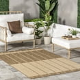 thumbnail image 1 of nuLOOM Maria Contemporary Striped Indoor/Outdoor Area Rug, 8' x 10', Beige, 1 of 9