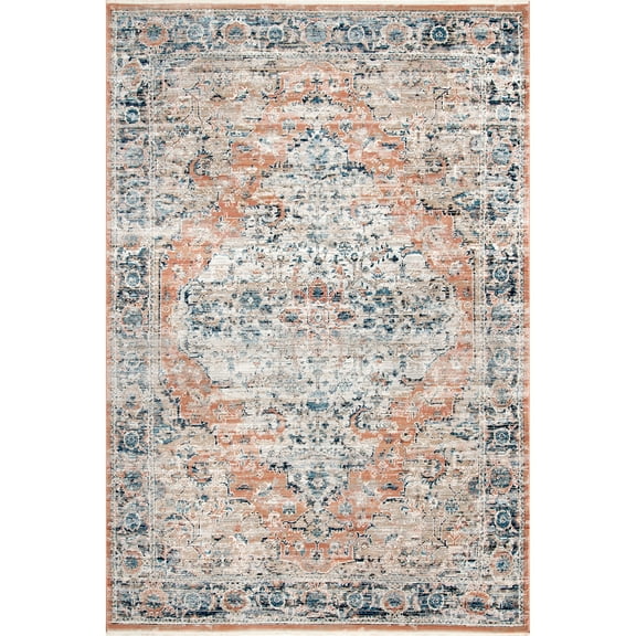 nuLOOM Marina Oriental Distressed Area Rug, 4' x 6', Beige