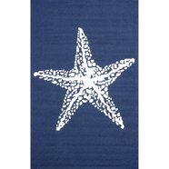 Mainstays 6'x9' Navy Tropical Palm Outdoor Area Rug - Walmart.com