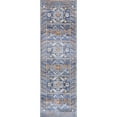 thumbnail image 1 of nuLOOM Marisela Tribal Runner Rug, 2' 6" x 8', Blue, 1 of 2