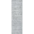 thumbnail image 1 of nuLOOM Marleen Contemporary Shag Runner Rug, 2' 6" x 16', Silver, 1 of 4