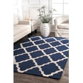 thumbnail image 1 of nuLOOM Marrakech Trellis Wool Area Rug, 12' x 15', Navy, 1 of 2