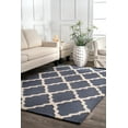 thumbnail image 1 of nuLOOM Marrakech Trellis Wool Area Rug, 7' 6" x 9' 6", Blue Gray, 1 of 2