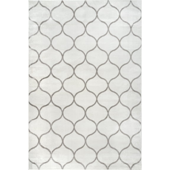 nuLOOM Marta Transitional Geometric Area Rug, 4' 3" x 6', Beige