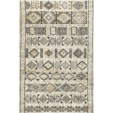 nuLOOM Maryanne Geometric Aztec Area Rug, 5' x 8', Beige