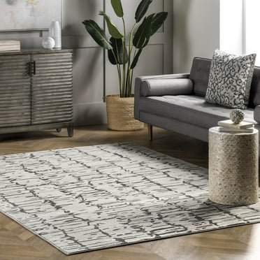 nuLOOM Maude Contemporary Abstract Area Rug, 5' x 7' 5", Maude Ivory