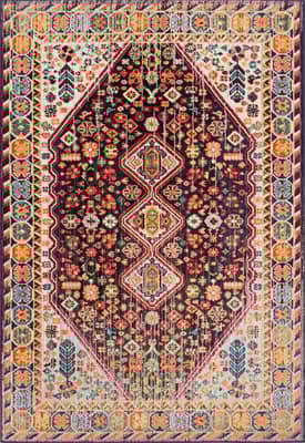 Handmade Reversible Black Synthetic 4' x 6' Easy-Care Rug