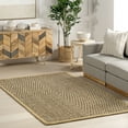thumbnail image 1 of nuLOOM Meara Geometric Striped Seagrass Area Rug, 8' x 10', Meara Beige, 1 of 9