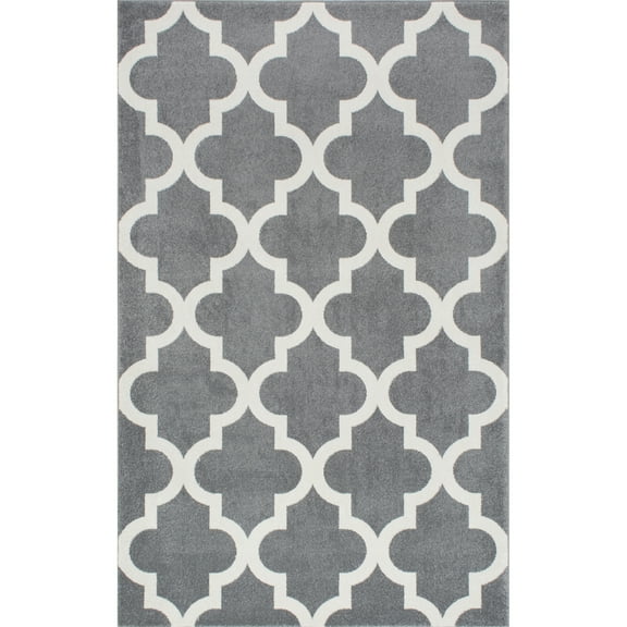 nuLOOM Meeker Trellis Area Rug, 5' 3", Gray