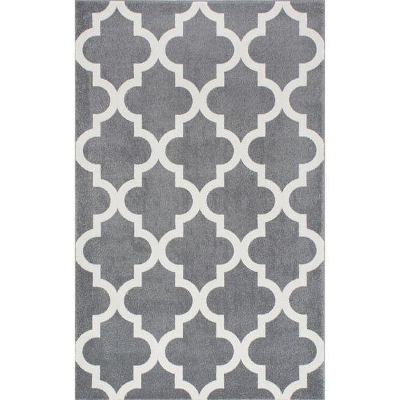 nuLOOM Meeker Trellis Area Rug, 5' 3" x 7' 7", Gray