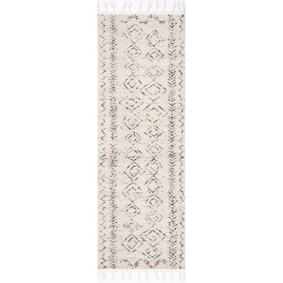 nuLOOM Meredith Moroccan Runner Rug, 2' 6" x 10', Ivory
