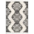thumbnail image 1 of nuLOOM Mikayla High Low Soft Shaggy Tribal Tassel Area Rug, 5' 3" x 7' 6", Grey, 1 of 2