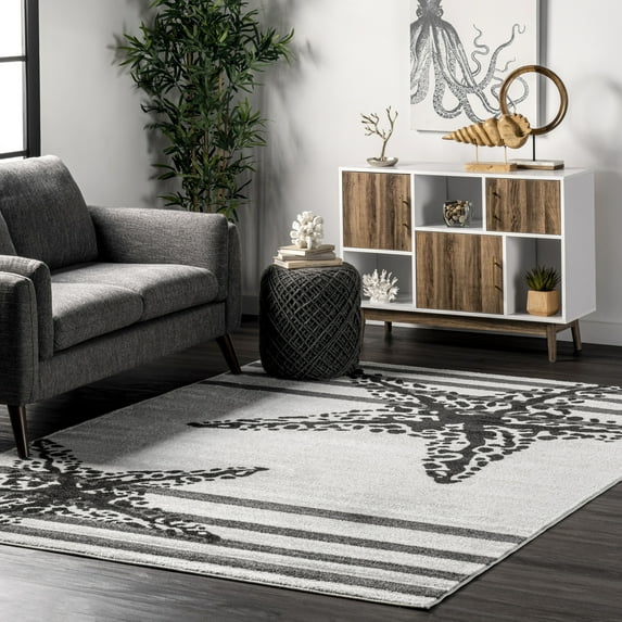 nuLOOM Minnie Coastal Starfish Area Rug, 8' x 10', Minnie Beige