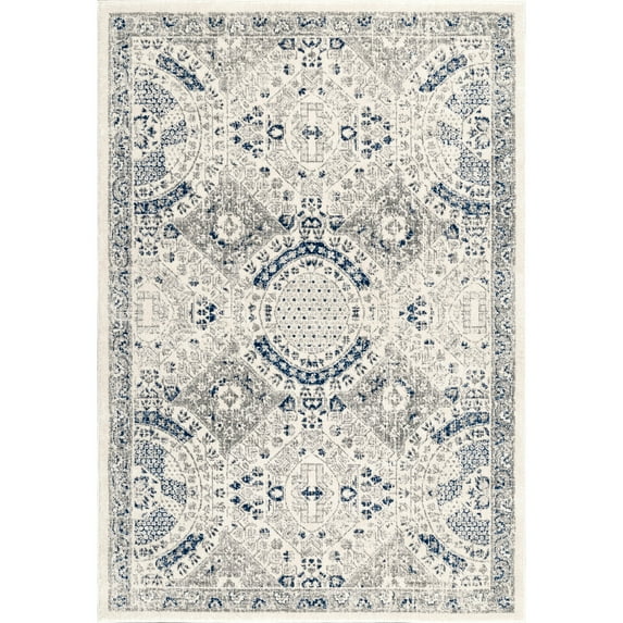 nuLOOM Minta Vintage Area Rug, 4' x 6', Blue