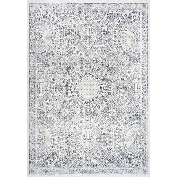 nuLOOM Minta Vintage Area Rug, 9' 10" x 14', Gray