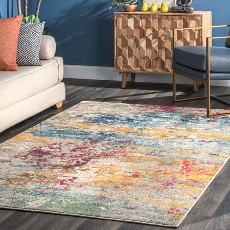 nuLOOM Monet Modern Abstract Area Rug, 6', Multi