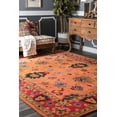 thumbnail image 1 of nuLOOM Montesque Hand Tufted Wool Runner Rug, 2' 6" x 8', Orange, 1 of 2