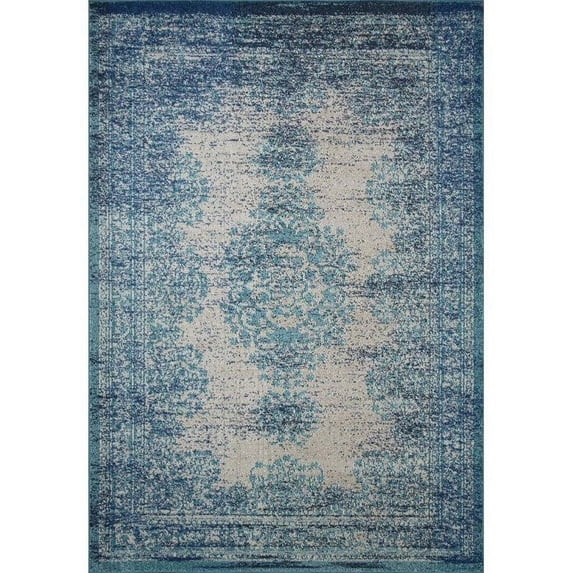 nuLOOM Moriah Vintage Area Rug, 7' 10" x 11', Blue