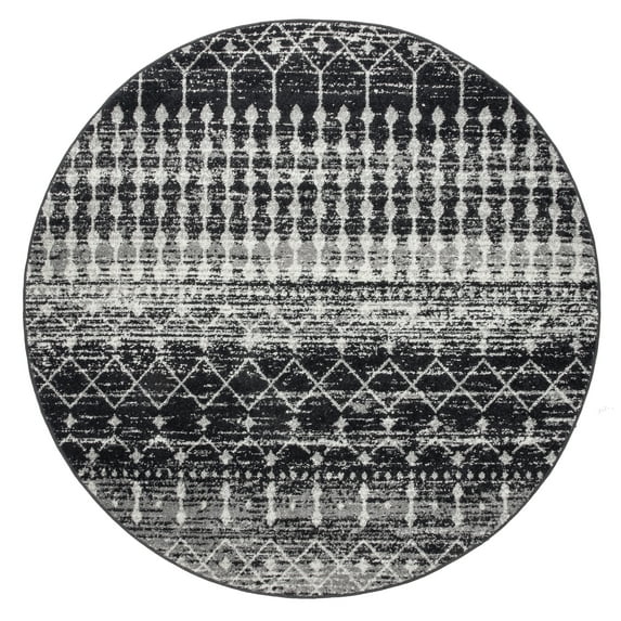nuLOOM Moroccan Blythe Area Rug, 10' Round, Black