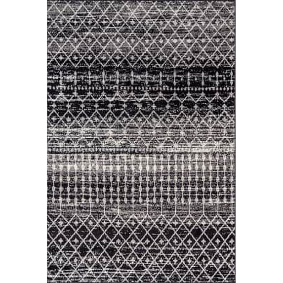 nuLOOM Moroccan Blythe Area Rug, 10' x 14', Black