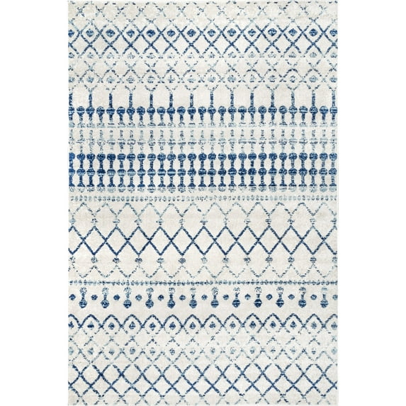 nuLOOM Moroccan Blythe Area Rug, 10' x 14', Light Blue