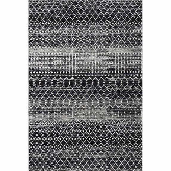 nuLOOM Moroccan Blythe Area Rug, 12' x 18', Black