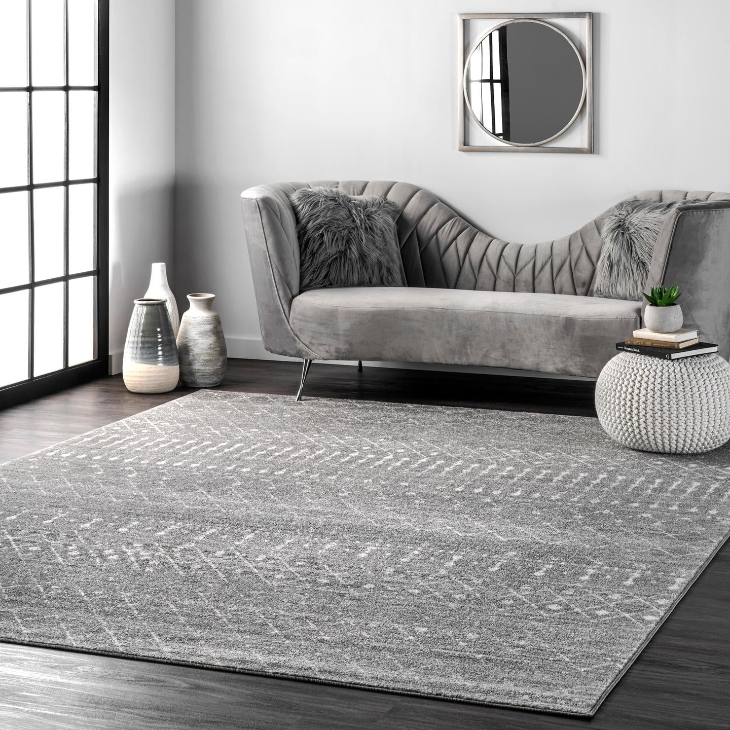 nuLOOM Moroccan Blythe Area Rug, 12' x 18', Dark Gray