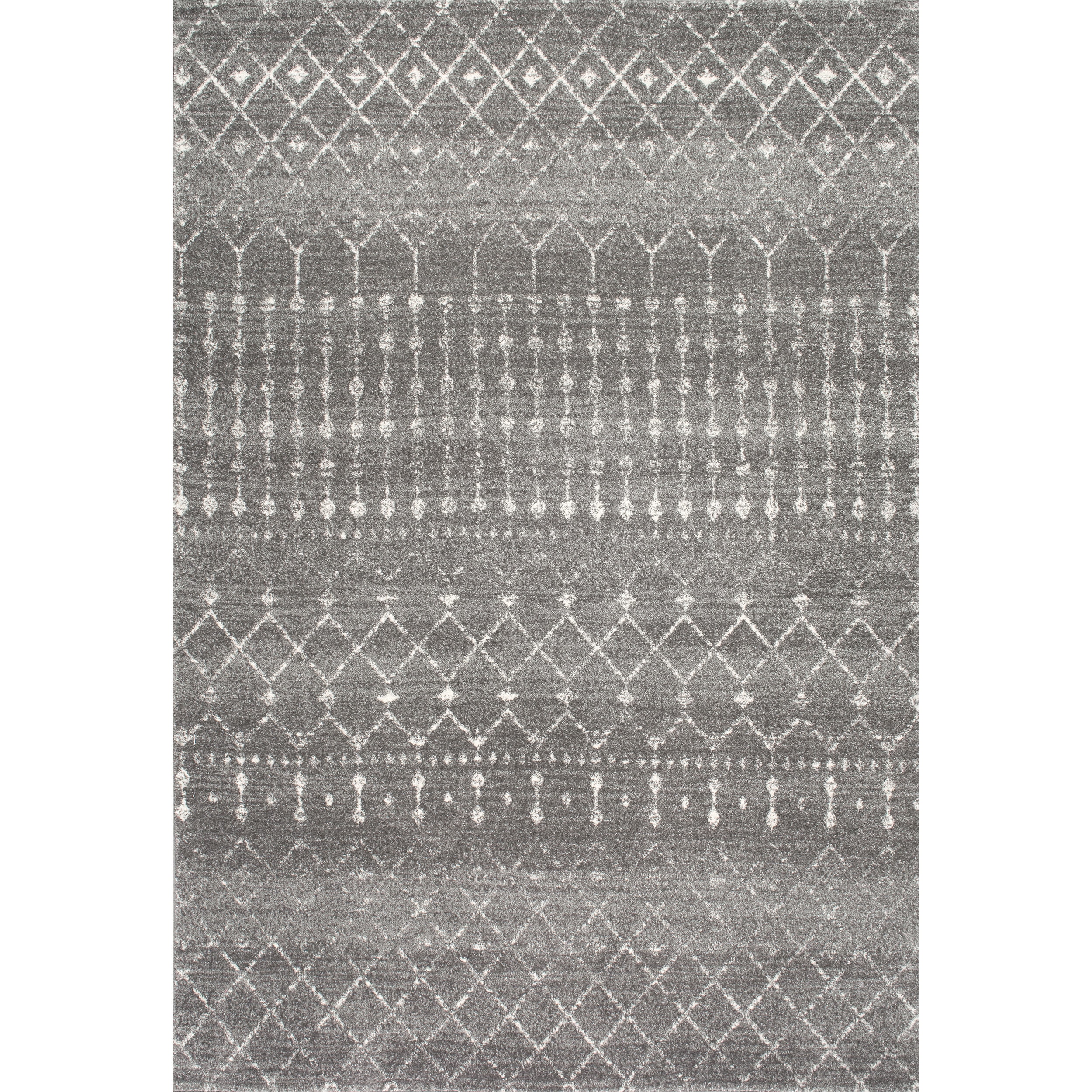 nuLOOM Moroccan Blythe Area Rug, 12' x 18', Dark Gray