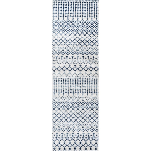 nuLOOM Moroccan Blythe Area Rug, 2' x 8', Light Blue