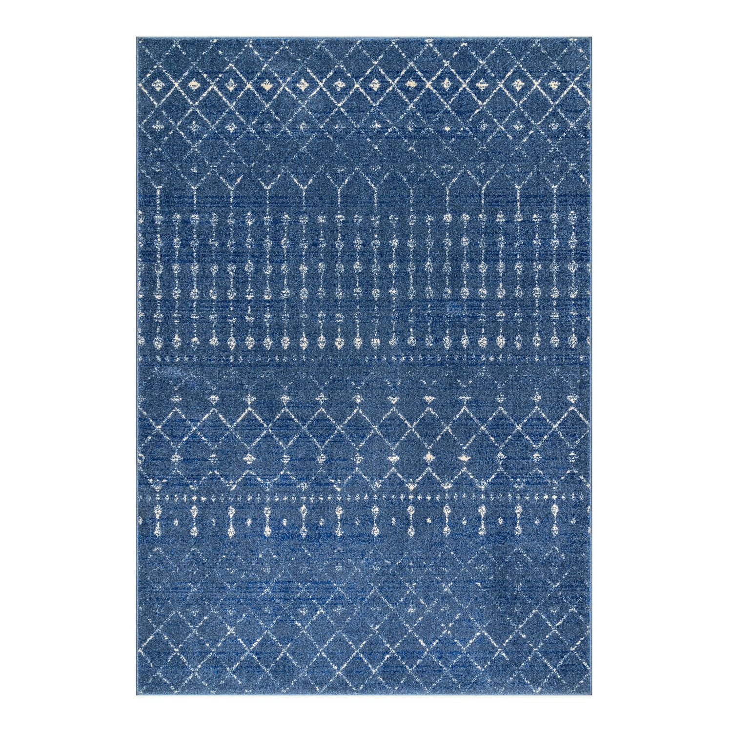nuLOOM Moroccan Blythe Area Rug, 4' Square, Black