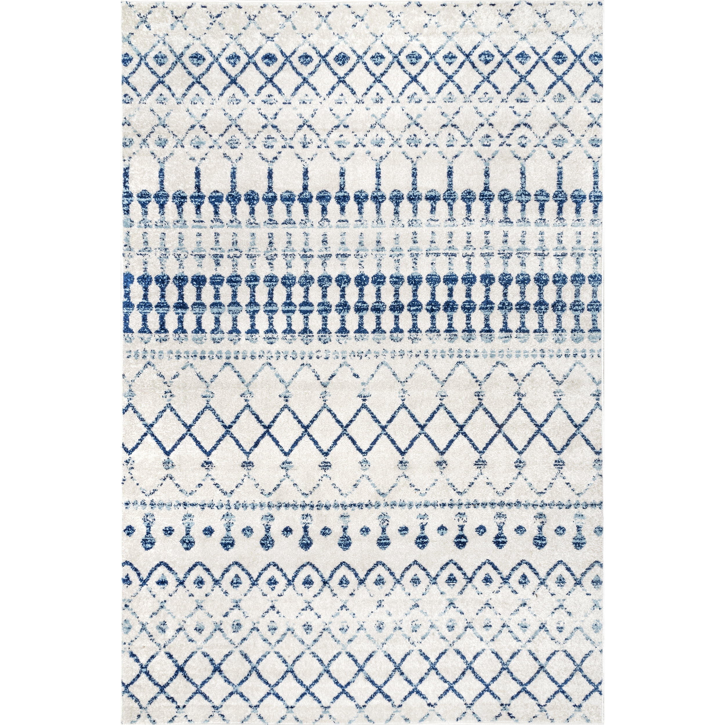 nuLOOM Moroccan Blythe Area Rug, 5' x 8', Light Blue