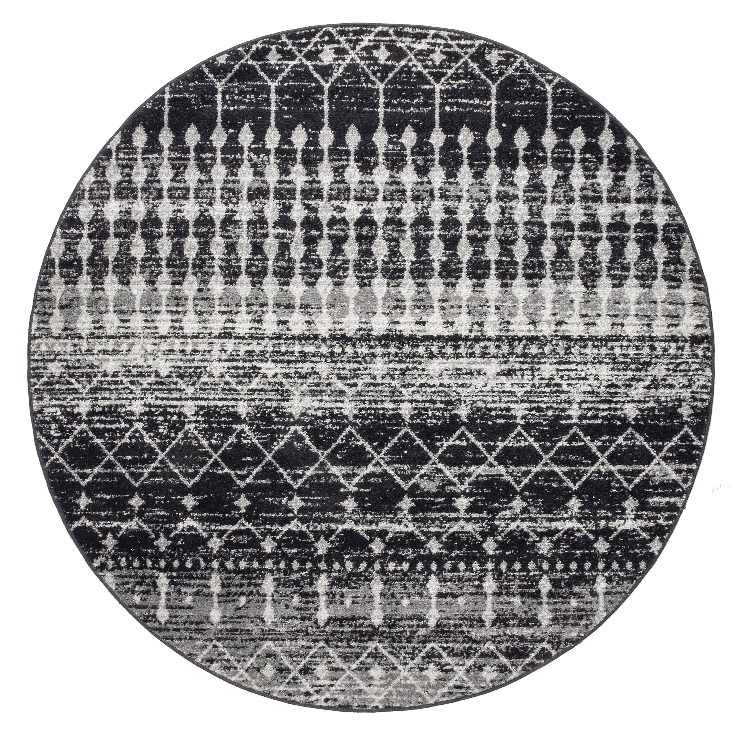 nuLOOM Moroccan Blythe Area Rug, 6' Round, Black