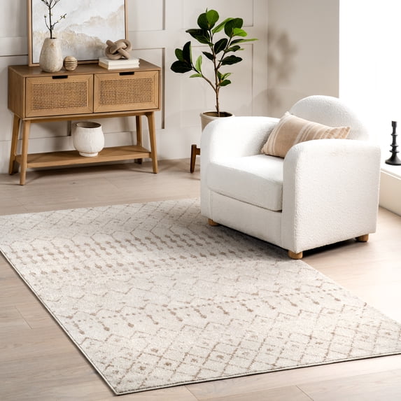 nuLOOM Moroccan Blythe Area Rug, 8' 10" x 12', Neutral