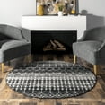 thumbnail image 1 of nuLOOM Moroccan Blythe Black 4' Transitional Round Rug, 1 of 4
