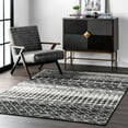 thumbnail image 1 of nuLOOM Moroccan Blythe Black 4' x 6' Transitional Oval Rug, 1 of 2