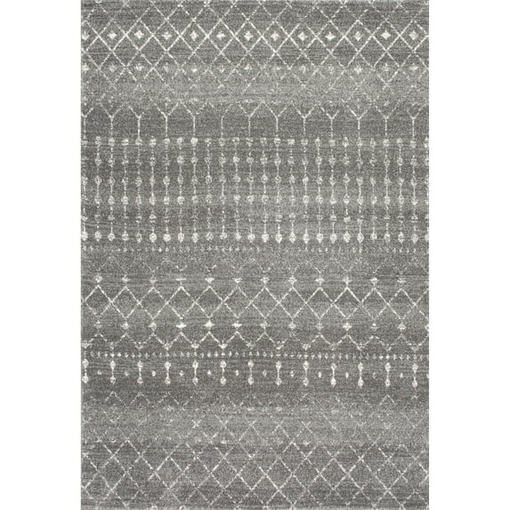 nuLOOM Moroccan Blythe Dark Grey 10' x 14' Transitional Area Rug