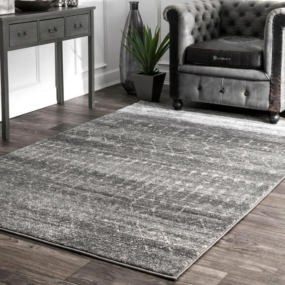 nuLOOM Moroccan Blythe Dark Grey 8' 10" x 12' Transitional Area Rug