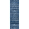 thumbnail image 1 of nuLOOM Moroccan Blythe Distressed Dark Blue Area Rug, 2 ft 8"x 8", 1 of 4