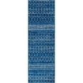 thumbnail image 1 of nuLOOM Moroccan Blythe Distressed Indoor Blue Area Rug, 2' 8" x 8', 1 of 9