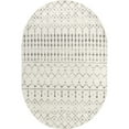 thumbnail image 1 of nuLOOM Moroccan Blythe Grey 4' x 6' Transitional Oval Rug, 1 of 3