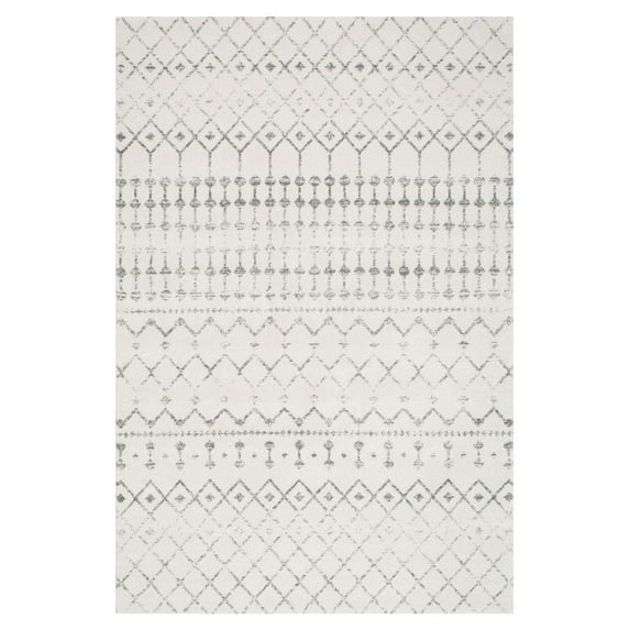 nuLOOM Moroccan Blythe Grey 5' x 7' 5" Transitional Area Rug