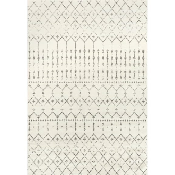 nuLOOM Moroccan Blythe Grey 8' Transitional Square Rug