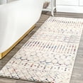 thumbnail image 1 of nuLOOM Moroccan Blythe Light Multi 2' 6" x 14' Transitional Runner Rug, 1 of 4