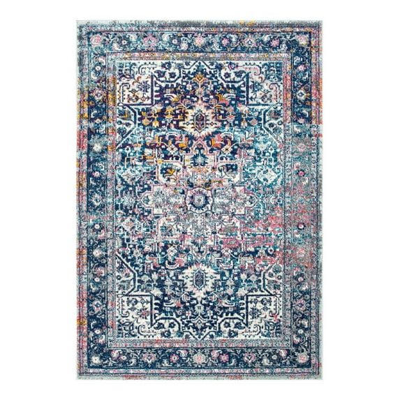 nuLOOM Moroccan Blythe Light Multi 5' Transitional Round Rug