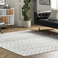 thumbnail image 1 of nuLOOM Moroccan Blythe SpinClean Machine Washable Area Rug, 3' x 5', Blythe Grey, 1 of 9
