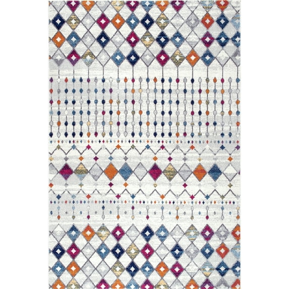 nuLOOM Moroccan Blythe Multicolor 8' Transitional Square Rug